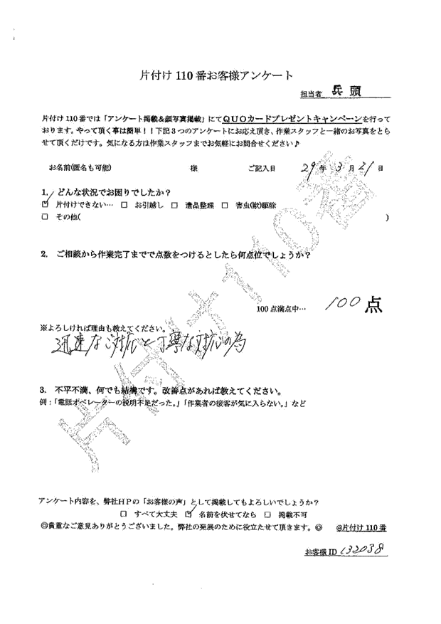 いわき市・50代男性/匿名希望